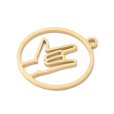 304 Stainless Steel Pendants STAS-Z131-01B-G-1