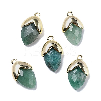 Natural Green Aventurine Pendants G-U019-03A-09-1