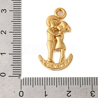 Ion Plating(IP) 304 Stainless Steel Pendants STAS-N103-36G-1
