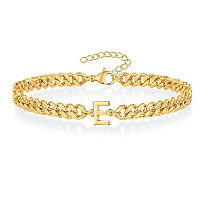 Letter 304 Stainless Steel Link Bracelets FS-WG7830E-04-1