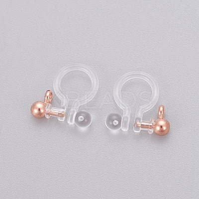 Transparent U Type Painless Prevent Allergy Resin Ear Clip X-KY-L005-05RG-1