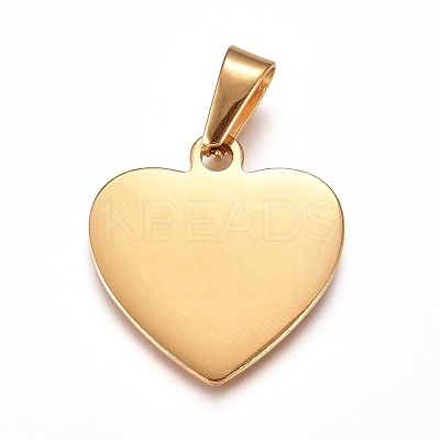 304 Stainless Steel Pendants Ion Plating(IP) STAS-I135-12G-1