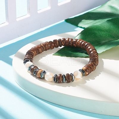 Mala Bead Bracelet BJEW-JB07926-1