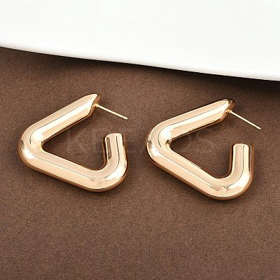 Brass Stud Earrings EJEW-H168-14C-G-1