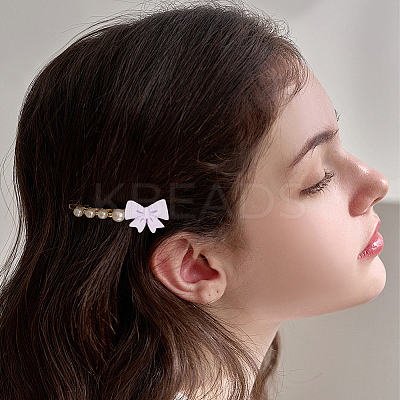 50Pcs 5 Colors Resin Cartoon Bowknot Cabochons FIND-SC0019-58-1