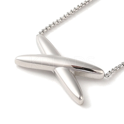 Non-Tarnish Vacuum Plating 304 Stainless Steel Box Chain Necklaces NJEW-C045-04P-1