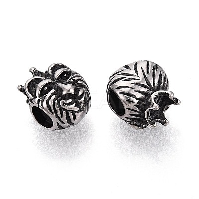 304 Stainless Steel European Style Large Hole Beads STAS-T072-105AS-1