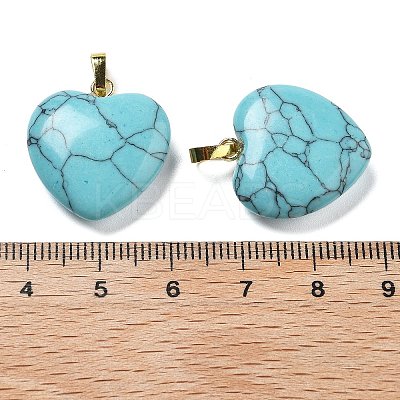 Synthetic Turquoise Pendants G-G956-B09-G-1
