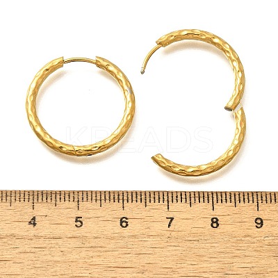 304 Stainless Steel Hoop Earrings for Women EJEW-M068-12F-G-1