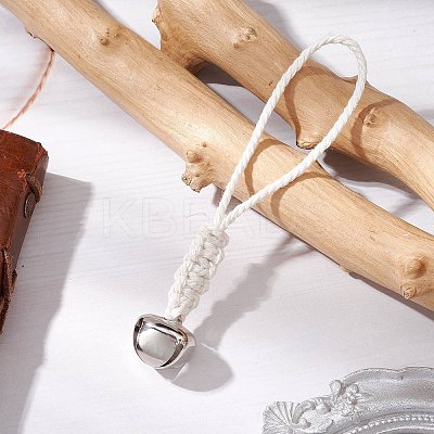 3Pcs 3 Colors Iron Bell Pendant Decoration HJEW-JM02421-1