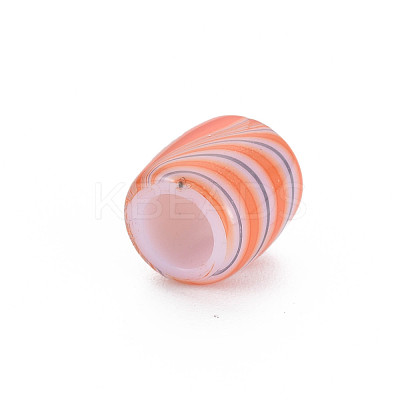 Opaque Acrylic European Beads MACR-S308-03-1