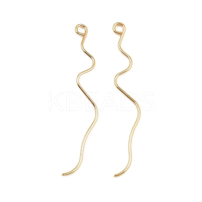 Brass Earring Findings KK-A274-17A-G-1