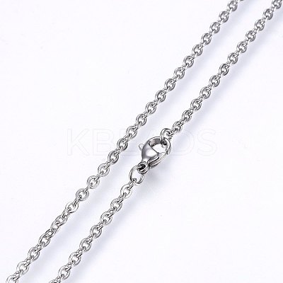 Non-Tarnish 304 Stainless Steel Cable Chains Necklaces LS-NJEW-F226-04P-05-1
