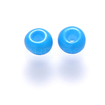 8/0 Baking Paint Glass Round Seed Beads SEED-S036-01B-11-1