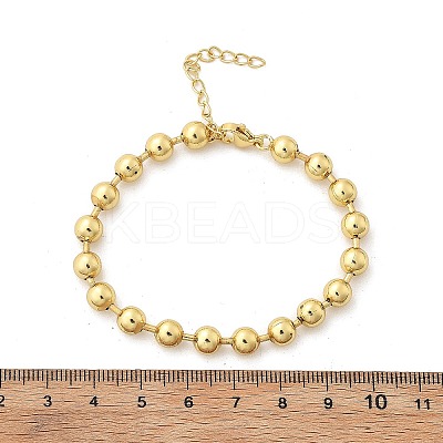 Rack Plating Brass Ball Chain Bracelets for Women X-BJEW-G676-01C-G-1