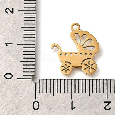 201 Stainless Steel Pendants STAS-R136-27G-1
