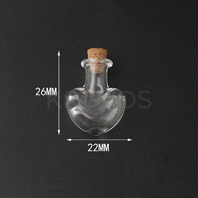 Mini High Borosilicate Glass Bottle Bead Containers BOTT-PW0001-261J-1