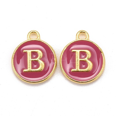 Golden Plated Alloy Enamel Charms X-ENAM-S118-08B-1