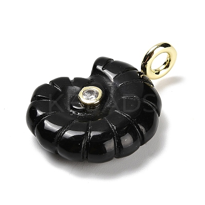 Natural Obsidian Pendants G-A287-01G-03-1