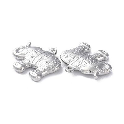 Non-Tarnish 304 Stainless Steel Pendant Rhinestone Settings STAS-P324-40P-1