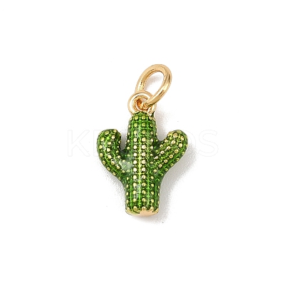 Brass Enamel Pendants X-KK-P339-22G-02-1
