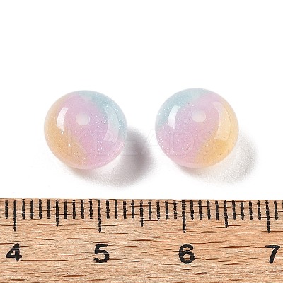 Two Tone Transparent Resin Beads RESI-S013-01E-1