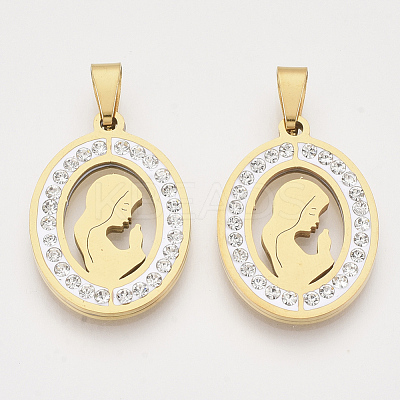 201 Stainless Steel Pendants STAS-N089-23G-1