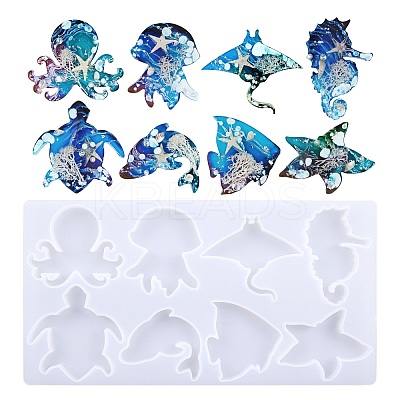 Marine Animal Theme Silicone Molds DIY-D076-01-1