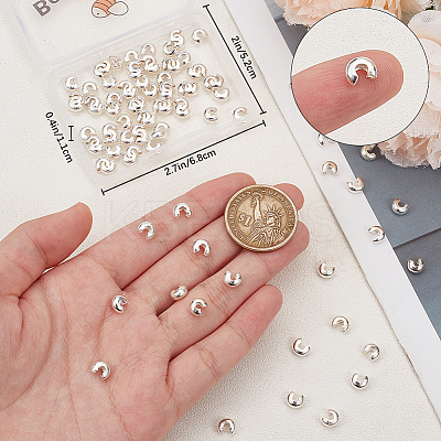 Brass Crimp Beads Covers FIND-BBC0015-79C-1