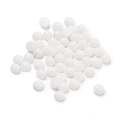 Natural White Jade Cabochons G-Q173-01A-18-1