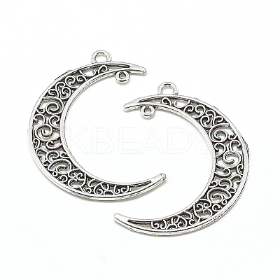 Tibetan Style Alloy  2-Loop Link Pendants LS-TIBE-S299-062AS-NR-1