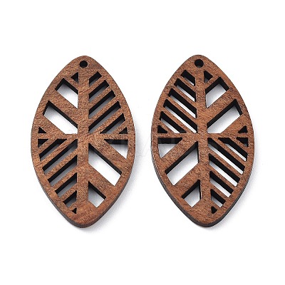 Walnut Wood Laser Cut Pendants WOOD-Q051-01A-1