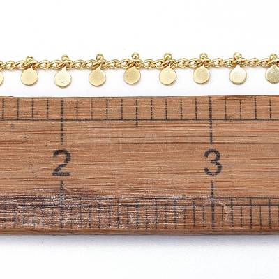 3.28 Feet Handmade Brass Curb Chains X-CHC-E020-05G-1