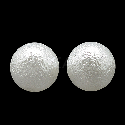 Imitation Pearl Acrylic Beads ACRP-R008-8mm-01-1