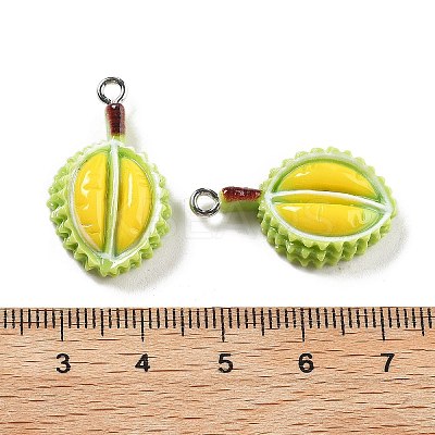 Opaque Resin Pendants RESI-S013-02M-1