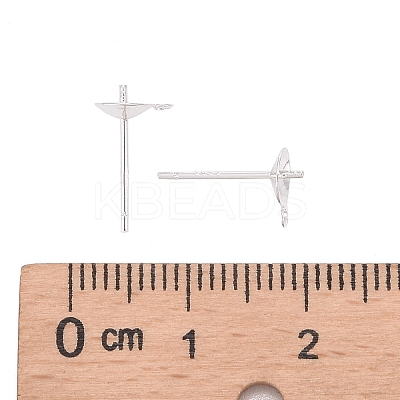 925 Sterling Silver Stud Earring Findings STER-T002-193S-1