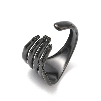 304 Stainless Steel Cuff Open Rings LS-RJEW-D338-02D-EB-1