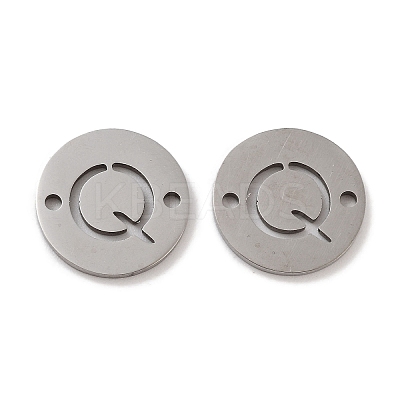 Non-Tarnish 201 Stainless Steel Hollow Flat Round Links FIND-R149-03O-P-1