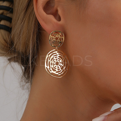 Zinc Alloy Dangle Stud Earrings FS-WGB8B18-01-1