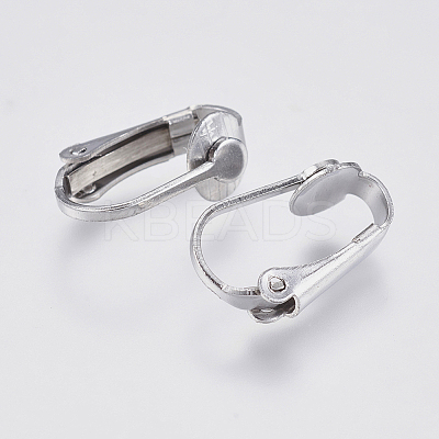 Tarnish Resistant 304 Stainless Steel Clip-on Earring Findings LS-STAS-F139-055P-1
