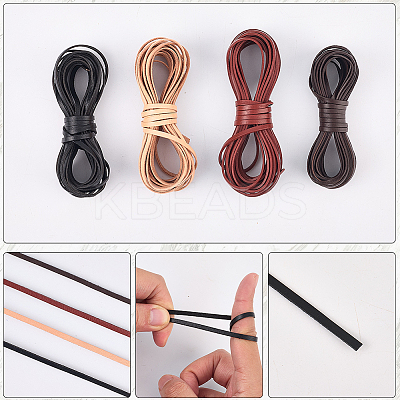 5M Cowhide Leather Cords for DIY Craft WL-GF0001-25A-01-1
