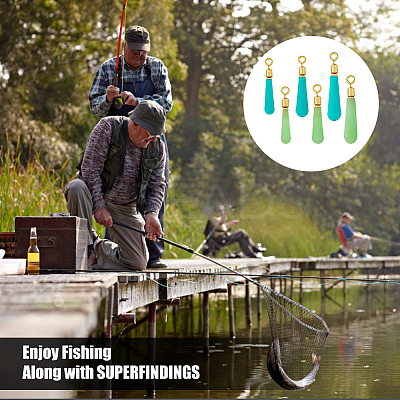 45Pcs 6 Style Silicone Fishing Floats AJEW-FH0004-03-1