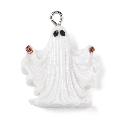 Halloween Themes Opaque Resin Pendants RESI-Z040-01P-01-1