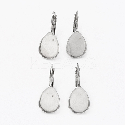 Tarnish Resistant 304 Stainless Steel Leverback Earring Findings STAS-L253-007A-P-1