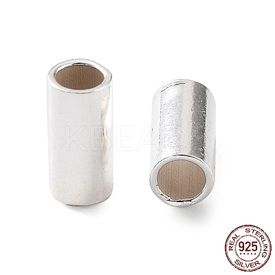 925 Sterling Silver Spacer Tube Beads STER-Z006-02A-S-1