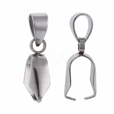 Tarnish Resistant 304 Stainless Steel Ice Pick Pinch Bails STAS-Q182-01-1