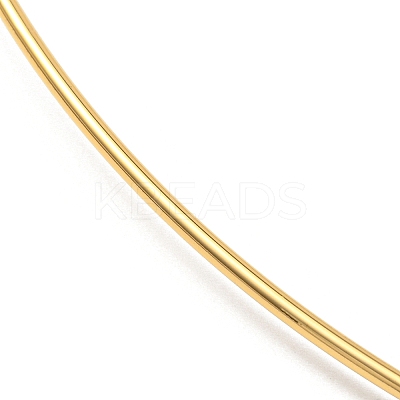 PVD Vacuum Plating 202 Stainless Steel Wire Choker Necklace NJEW-H011-01G-1