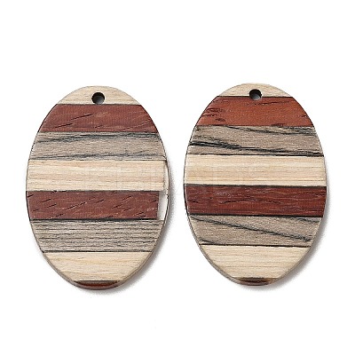 Wenge Wood & Sandalwood & White Ash Pendants WOOD-F013-02-1