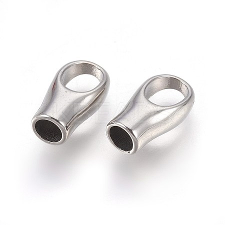 Tarnish Resistant 304 Stainless Steel Cord Ends LS-STAS-L219-04P-1