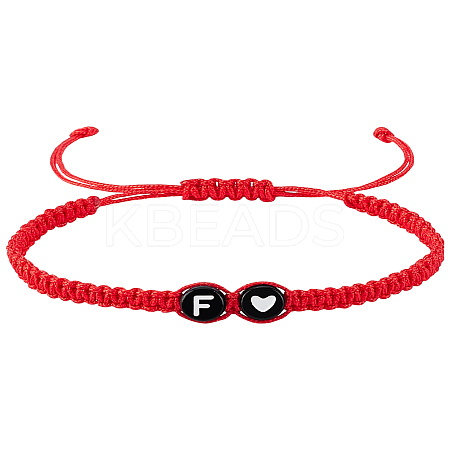 1Pc Adjustable Nylon Cord Braided Bracelets for Women Men BJEW-LP0001-31B-F-1